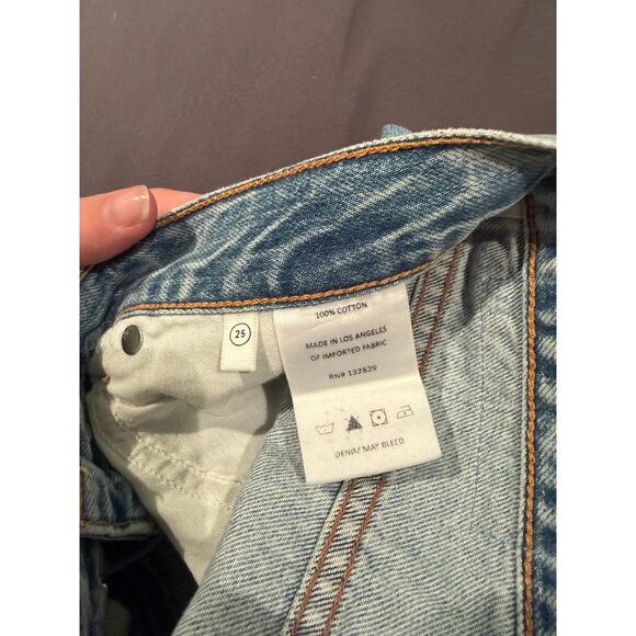 GRLFRND NWT Bella Low Rise Boyfriend Jean 25 $245 NEW - Picture 5 of 8